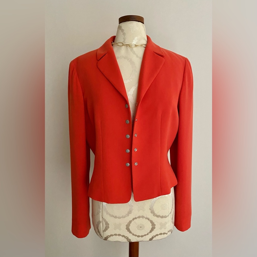 Worth Casual Cropped Reddish-orange Blazer  Size 8
